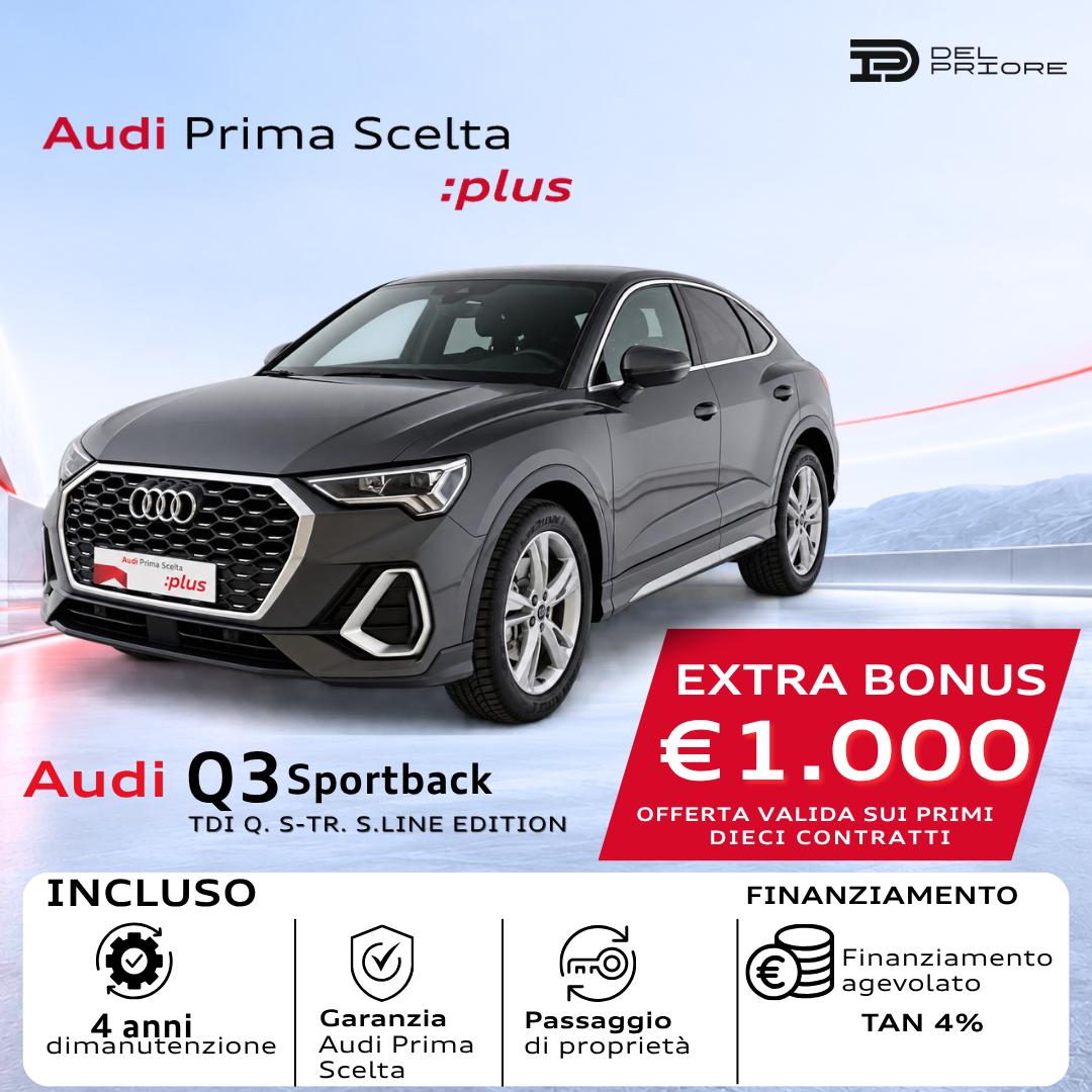 Audi Q3 Sportback – 40 TDI quattro S tronic S line edition