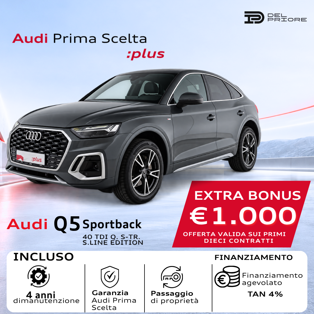 Audi Q5 Sportback – 40 TDI quattro S tronic S line edition